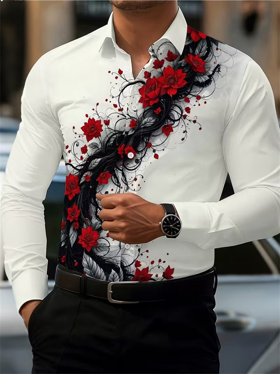 Chemise à manches longues pour - Fashion Mens Shirt avis et prix