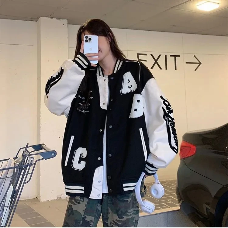Veste bombardier en laine d'ag - Varsity Jacket Letterman avis et prix