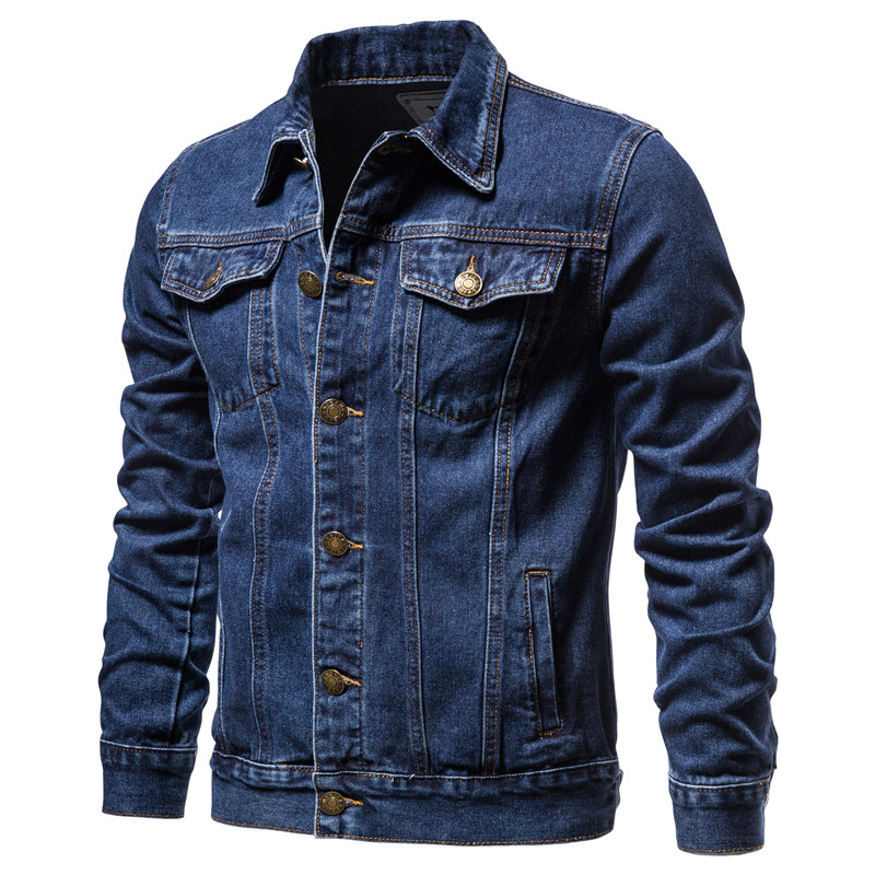 2025 automne Hommes solide Den - Mens Fashion Denim Jacket avis et prix