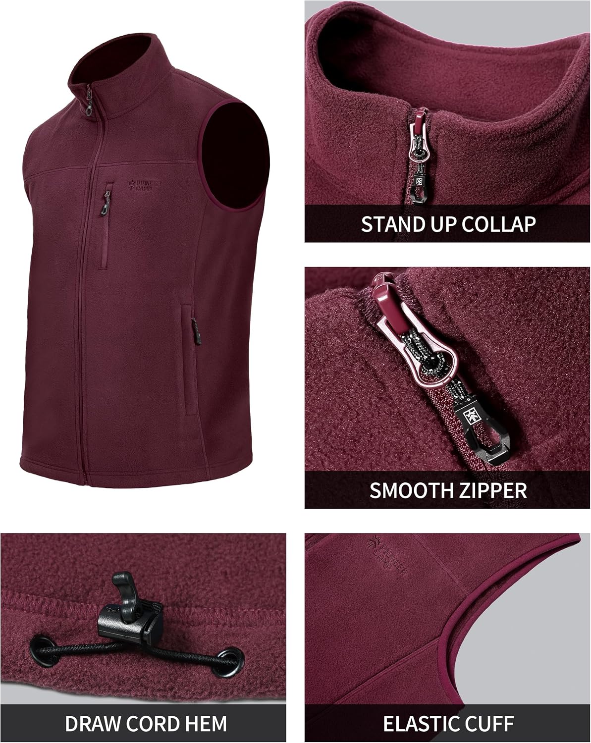 Gilet polaire Pioneer Camp pou - Windbreaker Men Zip avis et prix