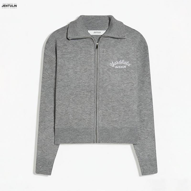Rétro Spliced ​ ​ Cardigan cou - Men'S Fashion Zip Sweater avis et prix