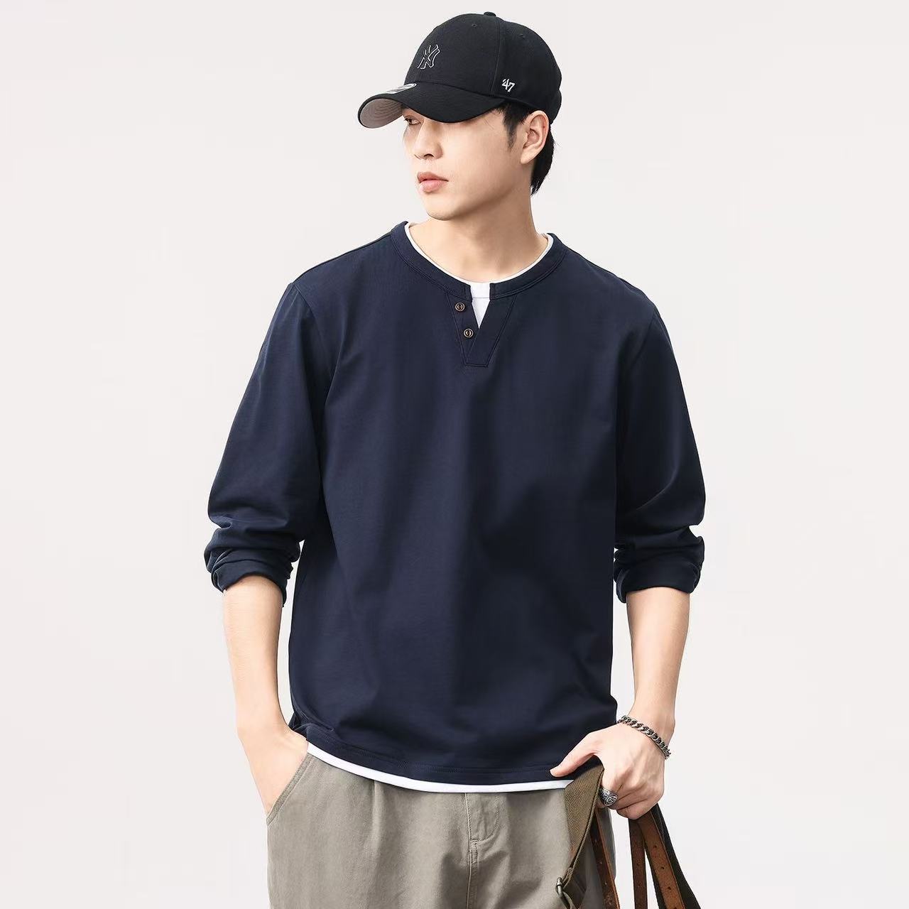 Chemise à manches longues pour - Fashion Mens Shirt avis et prix